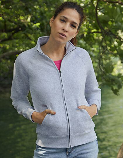 Damskie bluzy Ladies Premium Sweat Jacket Fruit of the Loom